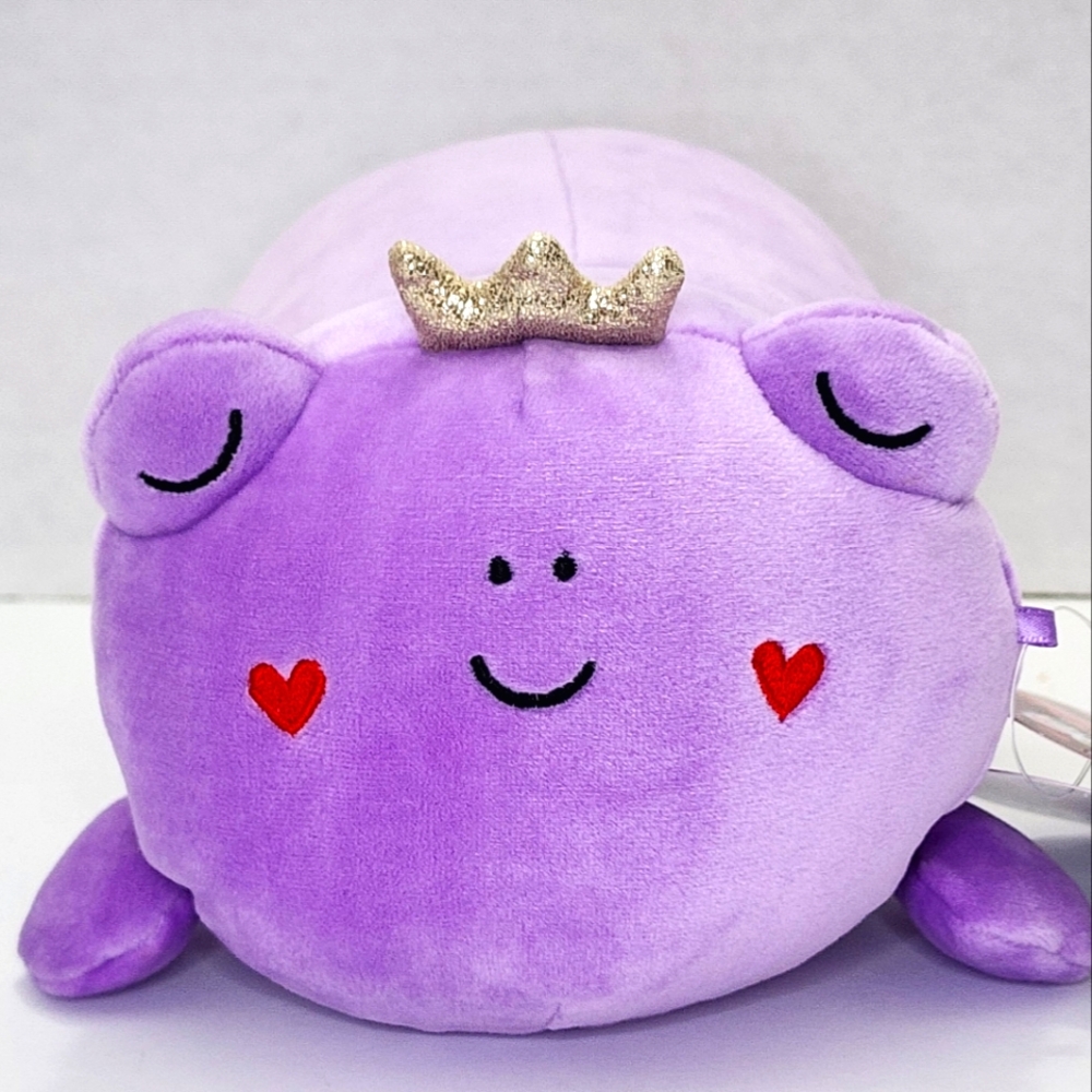 FRANCINE 🐸 Purple Frog w Crown & Hearts Vday 2025 SleepAMallow Squishmallow NWT